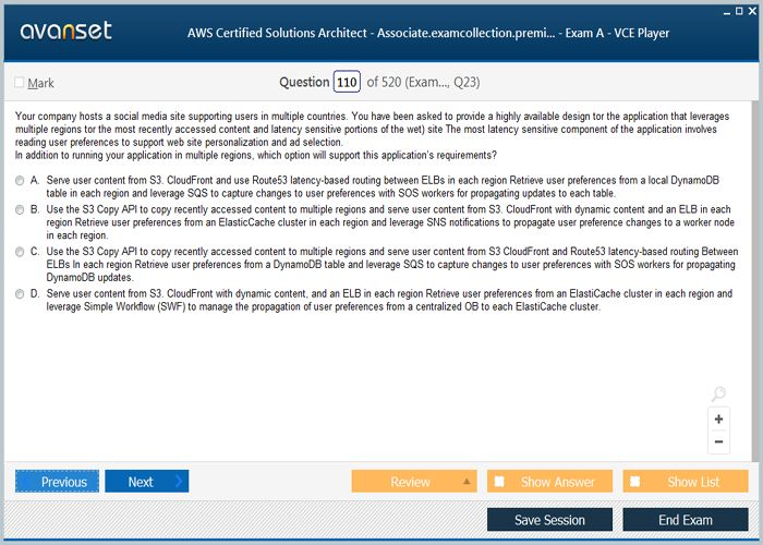 AWS-Solutions-Associate Zertifikatsdemo